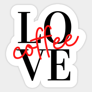 Love Coffee Sticker